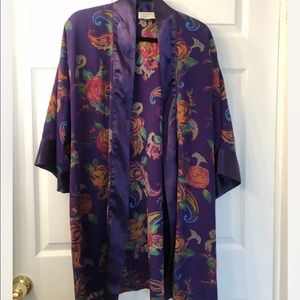 Victoria Secret Gold Label Purple Rose Robe